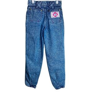 Levi's Jeans child size 8 with pink accents, “like new” vintage early 90’s denim